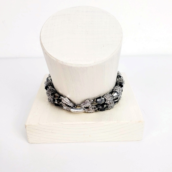 Vtg 60's Crown Trifari 3 Rope Silvertone Bracelet - Picture 4 of 4